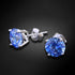Серебряные серьги "Junona (Arctic Blue)" с кристаллами Swarovski Zirconia Pure Brilliance